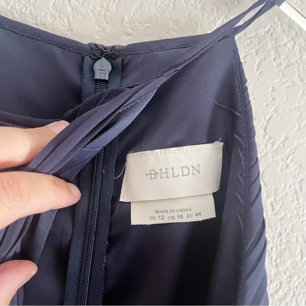 ANTHROPOLOGIE BHLDN Madrie Maxi Dress in Midnight Size 12 - Picture 8 of 15